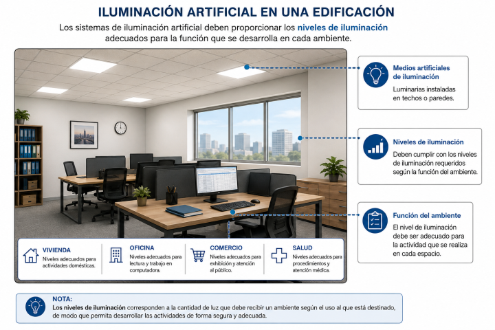 Iluminación artificial: ¿qué requisitos deben cumplir los sistemas de iluminación artificial en una edificación?