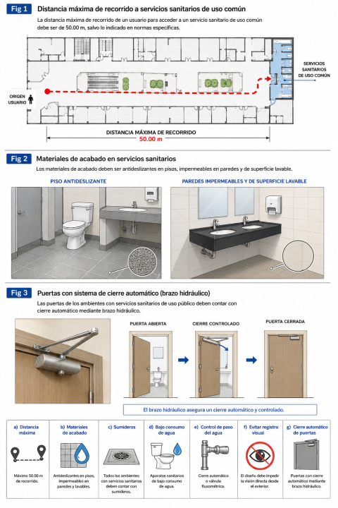 Servicios sanitarios: ¿cuáles son los requisitos mínimos que deben cumplir en las edificaciones?